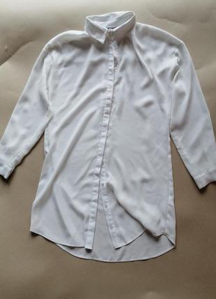 Классическая, базовая удлинега блуза1 фото