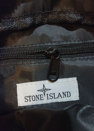 Сумка мужская мессенджер stone island (черный)6 фото