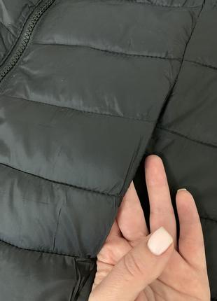 Удлиненная куртка пальто стеганное демисезонное черное sinsay s6 фото