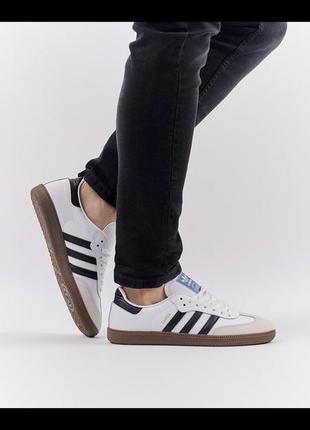 Мужские кеды adidas originals samba white