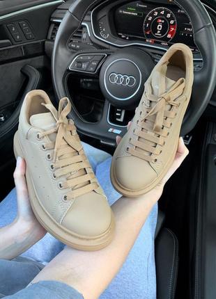 Кросівки alexander mcqueen beige кросівки