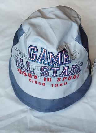 Панама для мальчиков 50-52 размер ( серый, молочный цвет)