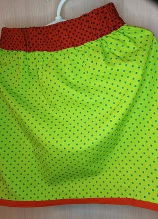 Хлопковая юбка для девочки 6-8 лет4 фото
