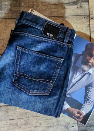 Чоловічі класичні сині джинси hugo boss оригінал темно-синього кольору розмір 34/324 фото