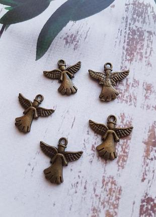 Кулон підвіска янгол ангел бронзовий згарда до намиста; рукоділля1 фото