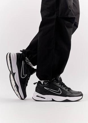 Мужские кроссовки nike air monarch / найк / демисезонные / весенние, летние, осенние / обувь / кожа / черные, серые, белые