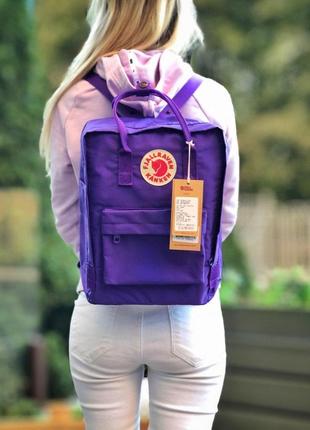 Fjallraven kanken жіночий рюкзак канкен фіолетовий колір