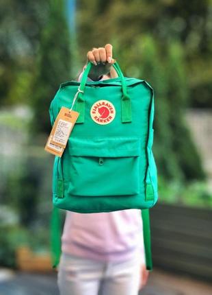 Fjallraven kanken женский рюкзак канкен зеленый цвет5 фото