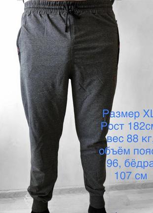 Спортивные мужские штаны xl 52 турция мужские спортивные штаны турецкие трикотажные на манжете серые xl 522 фото