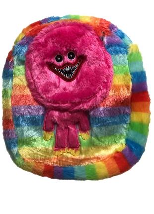 Іграшка рюкзак дитячий хаггі вагі монстр huggy wuggy kissy missy кісі місі дитячий рюкзак м'який іграшка poppy