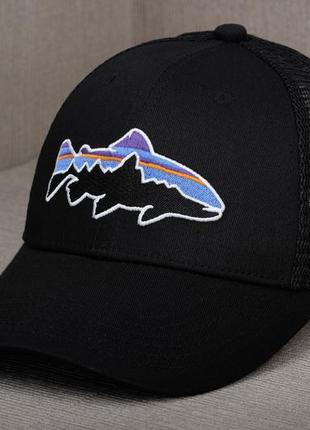Чорна кепка з вишитим логотипом patagonia1 фото