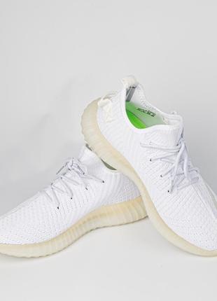 Кроссовки тканевые белые adidas для мужчины / женщины. легкие, удобные для бега!3 фото