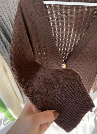Удлиненный кардиган на пуговицах свитер кофта свитер джемпер4 фото