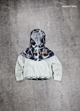 Курточка віторовка nike windrunner full zip j white children’s2 фото