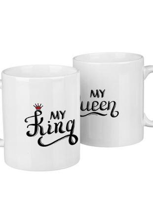 Парные кружки для двоих my king. my queen 330 мл (kr2_24f003)