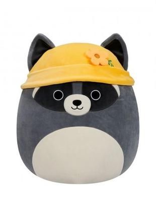 М'яка іграшка squishmallows - єнот роккі (13 cm)