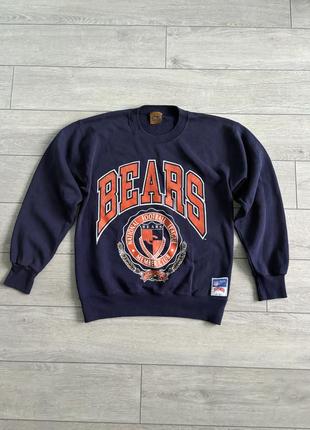 Свитшот chicago bears nfl vintage rare retro nutmeg usa m кофта винтаж