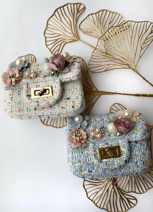 Сумочка для девочки, сумочка с цветами1 фото
