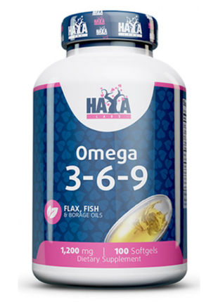 Омега 3 haya labs omega 3 6 9, 100 софт гель
