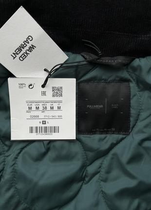 Куртка pull &amp; bear (m) waxed jacket оригинал ветровка9 фото