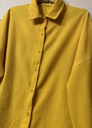 Яркая сочная рубашка, блузка 52-56 (24)3 фото