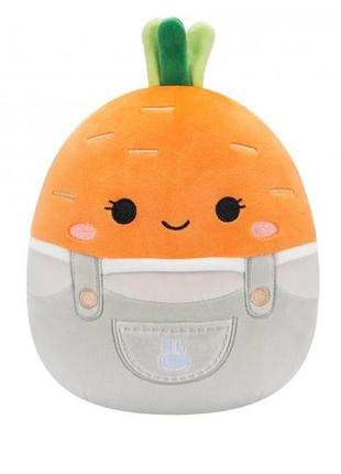 М'яка іграшка squishmallows - морквинка кароліна (19 cm)
