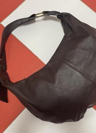 Шикарная объемная вместительная кожаная сумка kookai /100%кожа