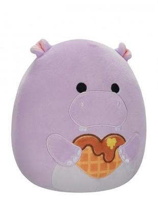 М'яка іграшка squishmallows – бегемот ханна (19 cm)3 фото