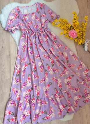 Сукня максі в квітковий принт1 фото
