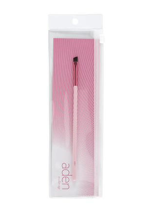 Скошенная кисть для бровей aden cosmetics eyebrow brush2 фото