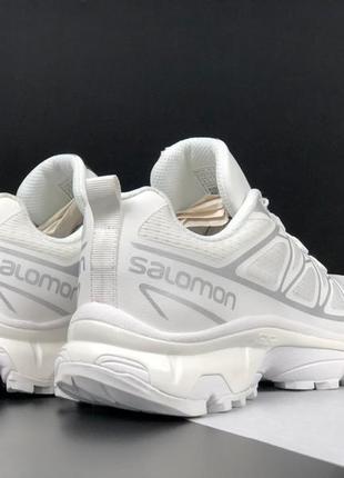 Білі чоловічі кросівки salomon xt6/супер топові чоловічі кросівки для спорту та бігу/кроси для хлопців демісезон6 фото