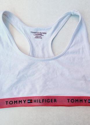 Топ Tommy hilfiger 14-16 лет 164-176см топик белый коттоновые