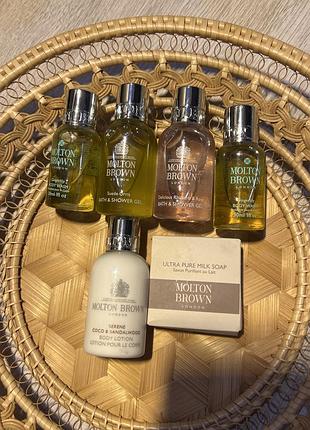 Molton brown набір парфумований гель для душа лосьйон для тіла, мило для рук1 фото