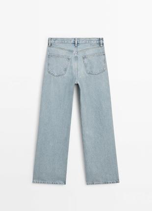 Широкие джинсы с завышенной талией7 фото