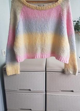 Шерстяной свитер оверсайз итальянский джемпер2 фото