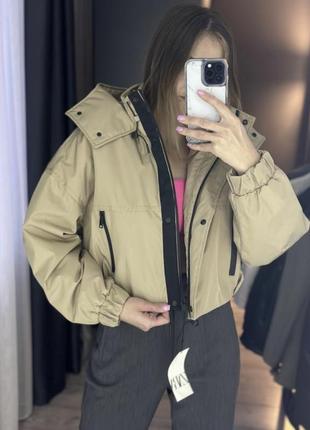 Куртка zara xs s m укорочена