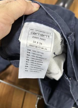 Штани джинси carhartt w34 l34 ziggy pant чоловічі оригінал7 фото