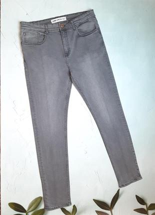 🎁1+1=3 базовые мужские серые джинсы new look, размер 48 - 50