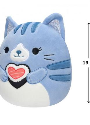 М'яка іграшка squishmallows – кішечка карізма (19 cm)