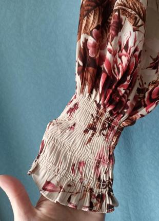 Блуза с длинными рукавами в цветы h&amp;m 384 фото
