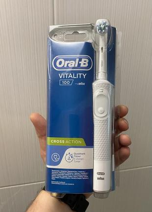 Зубная щетка электрическая oral-b vitality 100, новая запечатанная