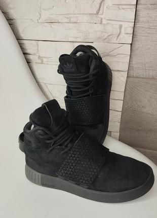 Оригінальні дитячі демісезонні кросівки хайтопи adidas tubular 32-33