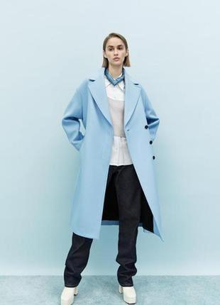 Пальто из шерсти zara.