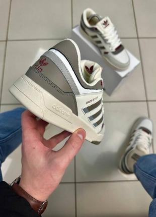 Adidas drop step чоловічі шкіряні кросівки8 фото