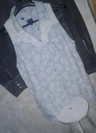 Блузка лиоцелл с кружевом guess винтаж1 фото