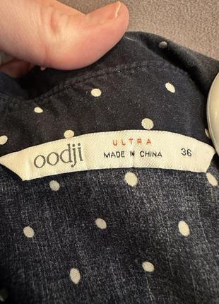 Сорочка в горох темно-синя4 фото