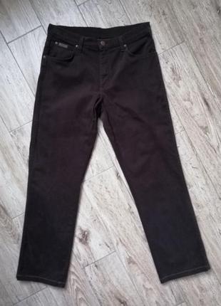 Джинси wrangler texas stretch 32\32 коричневі2 фото