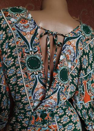Короткое летнее платье с этническим принтом от shein8 фото