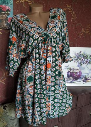 Короткое летнее платье с этническим принтом от shein3 фото