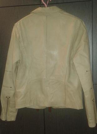Мега крутая 100 % натуральная кожа деми куртка david moore  (германия), размер 38/m.2 фото